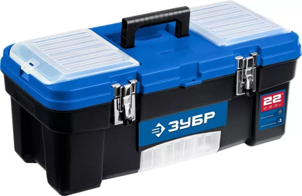 ЗУБР ДЕСНА-22, 557 x 284 x 236 мм, (22), Пластиковый ящик для инструментов (38181-22) купить в Сургуте