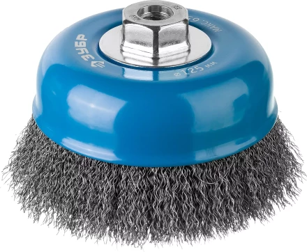 ЗУБР &quot;ПРОФЕССИОНАЛ&quot;. Щетка чашечная для УШМ, витая стальная проволока 0,3мм, 125ммхМ14 35261-125_z02 купить в Сургуте