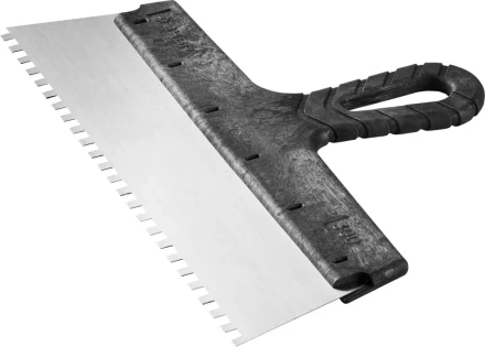 Шпатель ЗУБР &quot;СТАНДАРТ&quot; фасадный, стальное полотно, 300мм, зуб 6х6 10053-30 купить в Сургуте