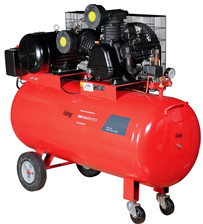 Компрессор масляный поршневой ременной Fubag DCF 900/270 CT7.5 двухступенчатый купить в Сургуте