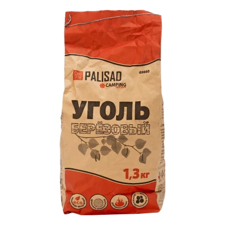 Уголь берёзовый, 1.3 кг Россия Camping Palisad 69660 купить в Сургуте