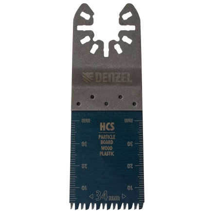 Насадка для МФИ режущая пазовая прямая, HCS, по дереву, ламинату 34 х 2.5 мм, крупный зуб Denzel 782315 купить в Сургуте