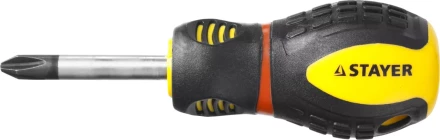 Отвертка STAYER &quot;PROFESSIONAL&quot; &quot;PROTech&quot;, двухкомп рукоятка, намагниченная, Cr-Mo, PH2x38мм 25132-2-38_z02 купить в Сургуте
