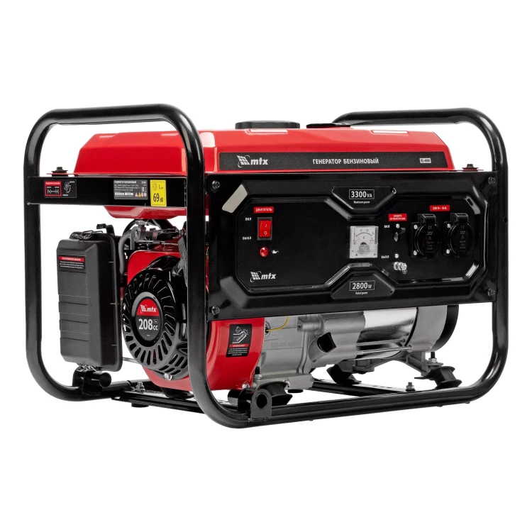 Генератор бензиновый MTX RS-4000 946115, 3,3 кВт, 230В, ручной стартер купить в Сургуте