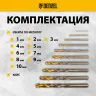 Набор сверл по металлу Denzel 723006, 1,5-6,5мм, Р6М5К8-TiN, Golden Tip, 13 шт купить в Сургуте