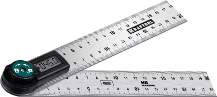 Транспортир-угломер ЗУБР из нержавеющей стали, многофункциональный, нониусный 34682 купить в Сургуте