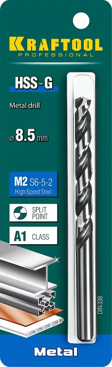 Сверла по металлу HSS-G 29651-8.5 купить в Сургуте