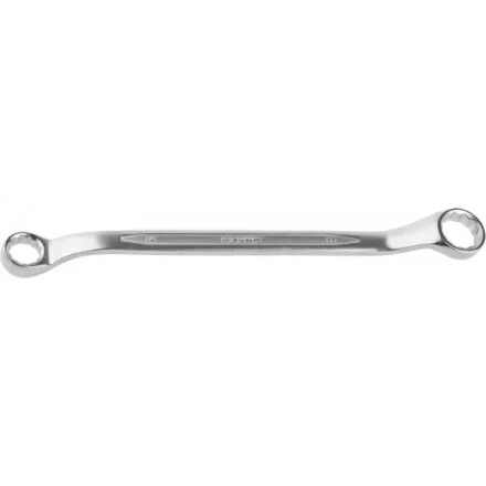Ключ ЗУБР &quot;ПРОФИ&quot; гаечный накидной изогнутый, Cr-V сталь, хромированный, 14х17мм 27132-14-17 купить в Сургуте