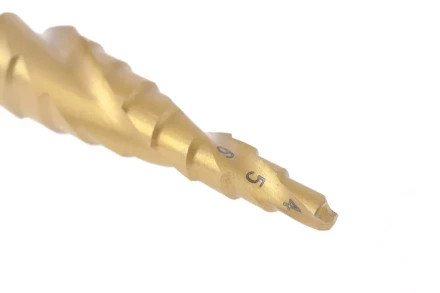 Сверло ступенчатое 4-5-6-7-8-9-10-11-12 мм HSS спиральный Профиль шестигранный хвостовик Matrix 72353 купить в Сургуте