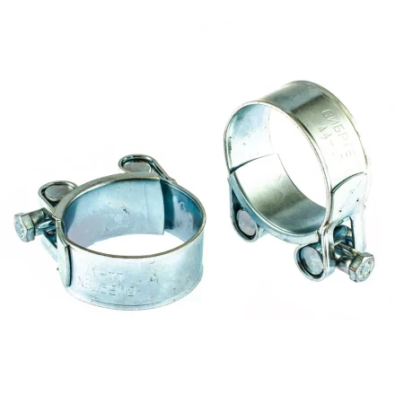 Хомуты металлические силовые 44-47 мм ширина 22 мм шарнирный W1 2 шт Сибртех 47537 купить в Сургуте