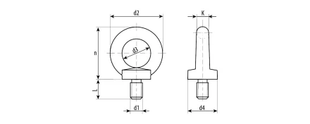 Рым-болты DIN 580 карточка серия Без серии купить в Сургуте
