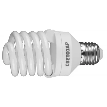 Энергосберегающая лампа СВЕТОЗАР &quot;КОМПАКТ&quot;спираль,цоколь E27(стандарт),Т2,теплый белый свет(2700 К),10000час,25Вт(125) 44452-25_z01 купить в Сургуте