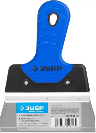 Шпатель ЗУБР &quot;ПРОФЕССИОНАЛ&quot; ФАСАДНЫЙ нержавеющий, 2к ручка. 150мм 10049-15_z03 купить в Сургуте