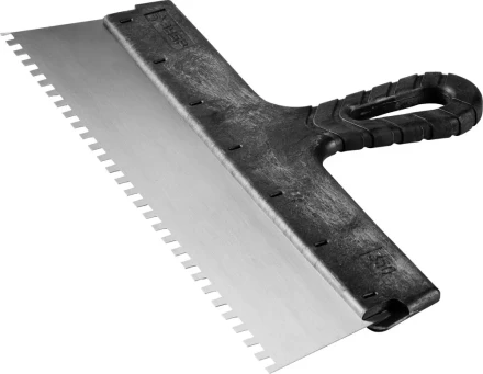 Шпатель ЗУБР &quot;СТАНДАРТ&quot; фасадный, стальное полотно, 350мм, зуб 6х6 10053-35 купить в Сургуте