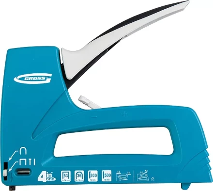 Степлер мебельный универс. (Universell 4) пласт 4-функц тип скобы 53 36 300 500 8-14мм GROSS 41005 купить в Сургуте