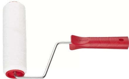 Валик ЗУБР &quot;МАСТЕР&quot; &quot;ВЕЛЮР-АКВА&quot;, полиэстер, для водорастворимых акриловых лаков, ворс 4мм, ручка 6мм, d=40/180мм 03537-18 купить в Сургуте