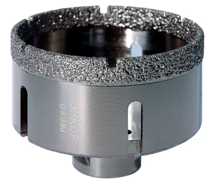 Коронка алмазная по керамограниту D 83 мм для УШМ сух. рез Энкор 48318 купить в Сургуте