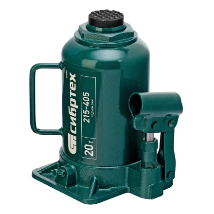 Домкрат гидравлический бутылочный Сибртех 50809, 20 т, 215-405 мм купить в Сургуте