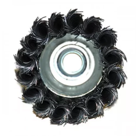 Щетка для УШМ М14/65 мм чашечная сталь витая Энкор 51536 купить в Сургуте