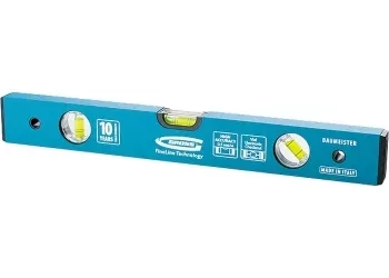 Уровень алюминиевый усиленный 800 мм толщина профессиональный 2 мм 3 глазка  GROSS 33628 купить в Сургуте