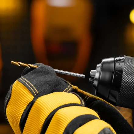 Набор сверл по металлу Denzel 723008, 1-10 мм, Р6М5К8-TiN, Golden Tip, 19 шт купить в Сургуте