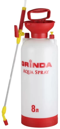Опрыскиватель садовый GRINDA &quot;Aqua Spray&quot;, широкая горловина, устойчивое дно, алюминиевый удлинитель, 8л 8-425117_z01 купить в Сургуте