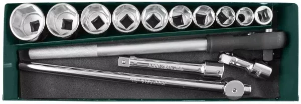 Набор головок торцевых 3/4"DR 22-50мм 15предметов Jonnesway S04Н6115SA 47229 купить в Сургуте