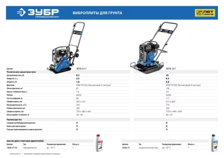 Виброплита бензиновая ЗВПБ-8.5 Г серия ПРОФЕССИОНАЛ купить в Сургуте