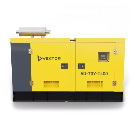 Дизельный генератор Vektor AD-70Y-T400 в шумозащитном кожухе с АВР купить в Сургуте