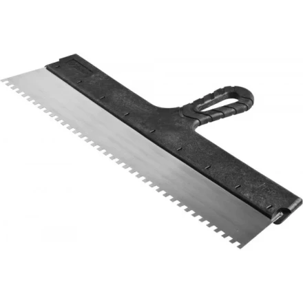 Шпатель ЗУБР &quot;СТАНДАРТ&quot; фасадный, стальное полотно, 450мм, зуб 6х6 10053-45 купить в Сургуте
