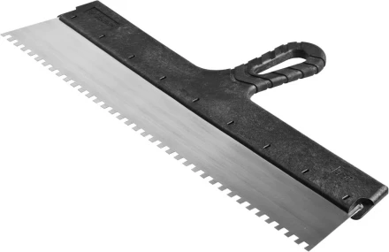Шпатель ЗУБР &quot;СТАНДАРТ&quot; фасадный, стальное полотно, 450мм, зуб 6х6 10053-45 купить в Сургуте