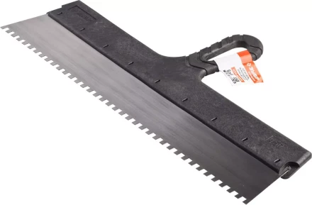 Шпатель ЗУБР &quot;СТАНДАРТ&quot; фасадный, стальное полотно, 450мм, зуб 6х6 10053-45 купить в Сургуте