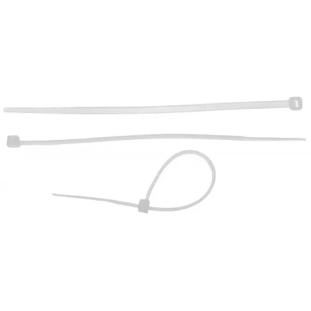 Хомуты ЗУБР нейлоновые, в п/э пакете, тип 7, белые, 3,6ммх250мм, 50шт 4-309017-36-250 купить в Сургуте