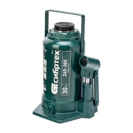 Домкрат гидравлический бутылочный Сибртех 50810, 30 т, 245-385 мм купить в Сургуте