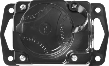 Колодка СИБИН для удлинителя, 1 гнездо, заземление, защитные крышки, IP44, макс мощность 3500Вт 55114-1 купить в Сургуте