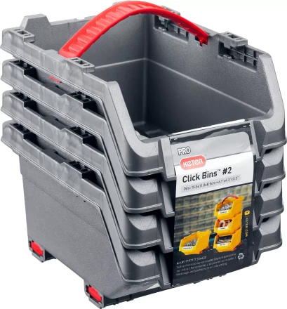 Набор лотков &quot;Clickbin&quot;, 0,45 л, KETER 38065-K4 купить в Сургуте