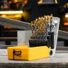 Набор сверл по металлу Denzel 723009, 1-13 мм, Р6М5-TiN, Golden Tip, 25 шт купить в Сургуте