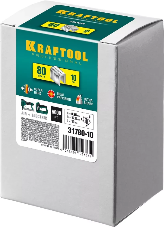 Скобы тип 21GA (80 / Pr A / Senco AT) 5000 шт 31780-10 купить в Сургуте