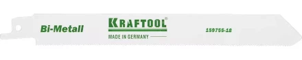 Полотно KRAFTOOL &quot;INDUSTRIE QUALITAT&quot;, S1122EF, для эл/ножовки, Bi-Metall, по металлу, шаг 1,4мм, 180мм 159755-18 купить в Сургуте
