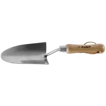 Совок ЗУБР &quot;ЭКСПЕРТ&quot; посадочный широкий из нержавеющей стали, деревянная ручка из ясеня, 150х85х335мм 4-39463_z01 купить в Сургуте