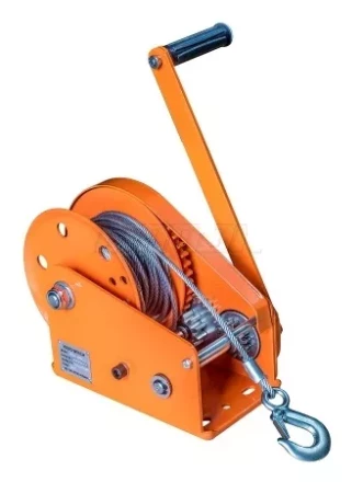 Лебедка ручная с тормозом BHW 2600 канат купить в Сургуте