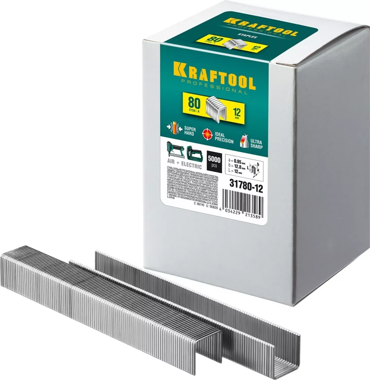 Скобы тип 21GA (80 / Pr A / Senco AT) 5000 шт 31780-12 купить в Сургуте