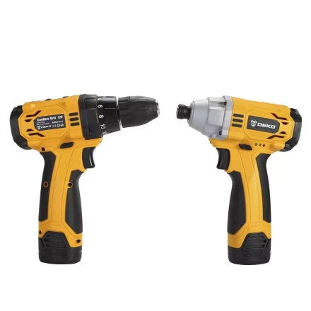 Набор аккумуляторного инструмента DEKO Гайковерт DKIS12 + Дрель DKCD12, 063-4107 купить в Сургуте