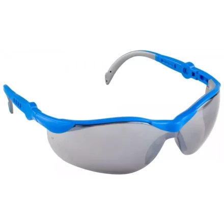 Очки ЗУБР &quot;ЭКСПЕРТ&quot; защитные, серые, с зеркальным покрытием, поликарбонатная монолинза с двухкомпонентными регулируемыми дужками 110312 купить в Сургуте
