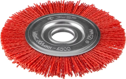 ЗУБР &quot;ПРОФЕССИОНАЛ&quot;. Щетка дисковая для УШМ, нейлоновая проволока с абразивным покрытием, 125х22мм 35160-125_z01 купить в Сургуте