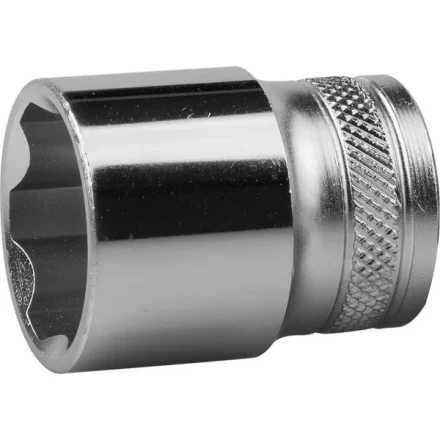 Торцовая головка KRAFTOOL &quot;INDUSTRIE QUALITAT&quot;, Cr-V, FLANK, хромосатинированная, 1/2&quot;, 22 мм 27805-22_z01 купить в Сургуте