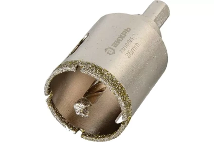 Коронка алмазная Вихрь по керамограниту/керамике, 35 мм 73/10/9/5 купить в Сургуте