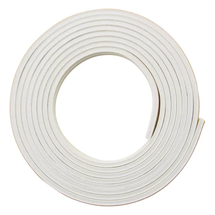 Уплотнитель резиновый, 6 м, профиль &quot;E&quot;, белый Сибртех 88917 купить в Сургуте