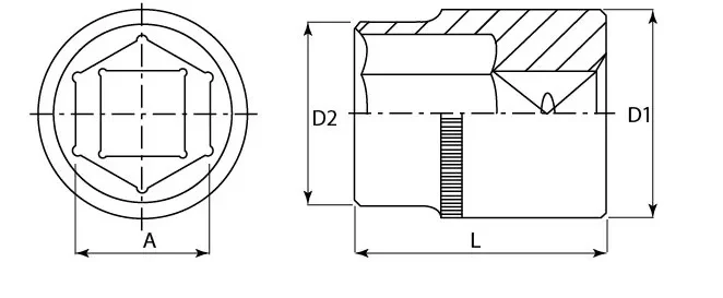 Головка торцевая 3/8"DR 7 мм S04H3107  Jonnesway 48010 купить в Сургуте