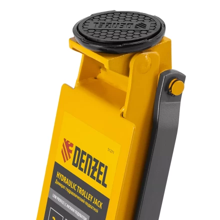 Домкрат гидравлический подкатной Denzel 51271, 3 т, 85-610 мм, быстрый подъем, низ. подхват, проф, SUV купить в Сургуте